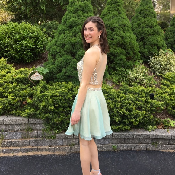 Dave and Johnny Two Piece Prom Dress - Picture 2 of 4